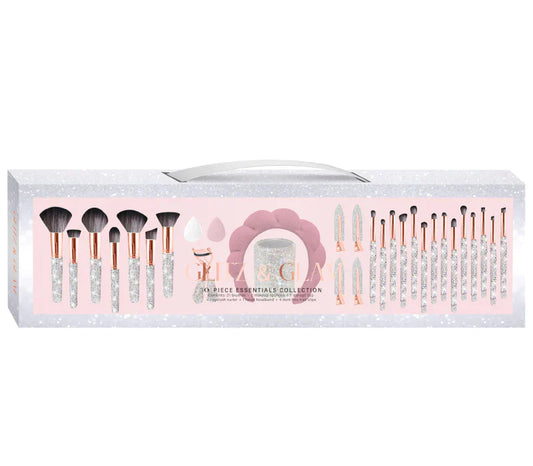 Silver/Pink | 30pc Essentials Collection Brush Set
